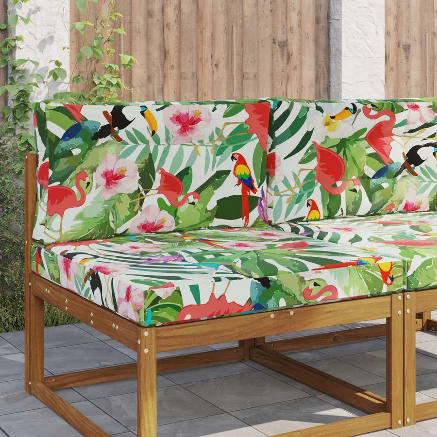 Coussin de canapé d'extérieur 2 pcs coloré Polyester