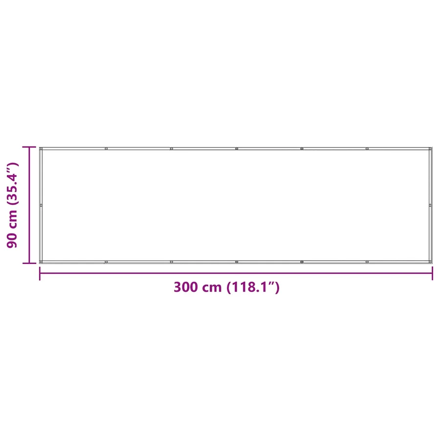 Écran de balcon Bordeaux 90 x 300 cm Oxford alu enduit de PU - 7