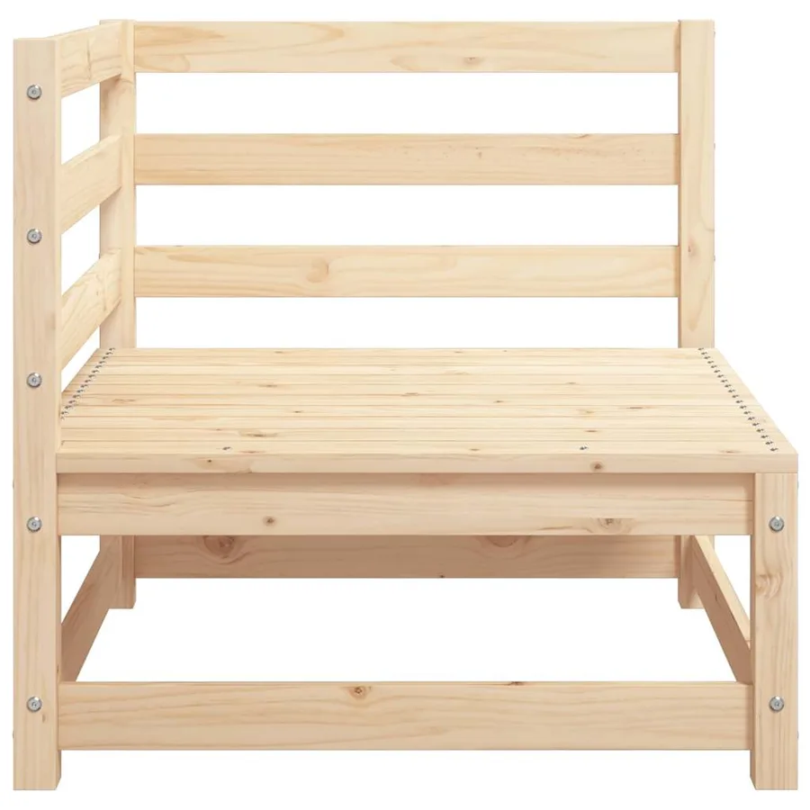 Canapé d'angle de jardin 70x70x67 cm bois de pin massif - 5