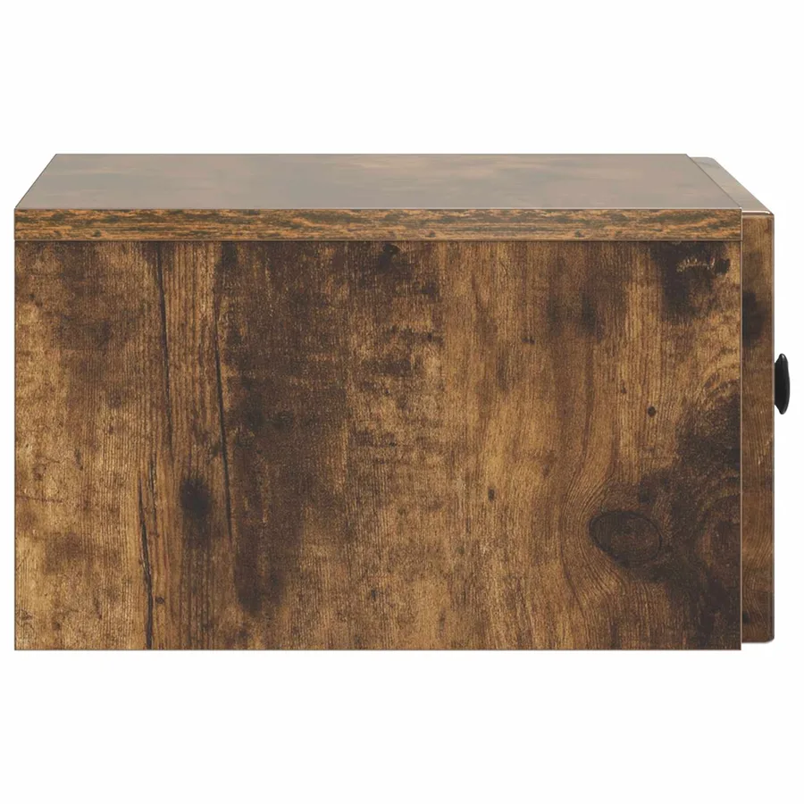 Cabinet de chevet avec tiroir Chêne fumé 49 x 34,5 x 20 cm - 6