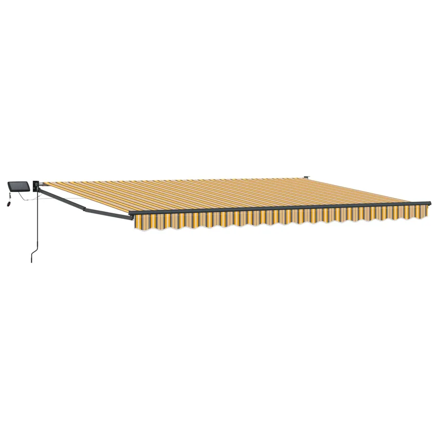 Store rétractable manuel avec LEDs 4,5 × 3 m - 2
