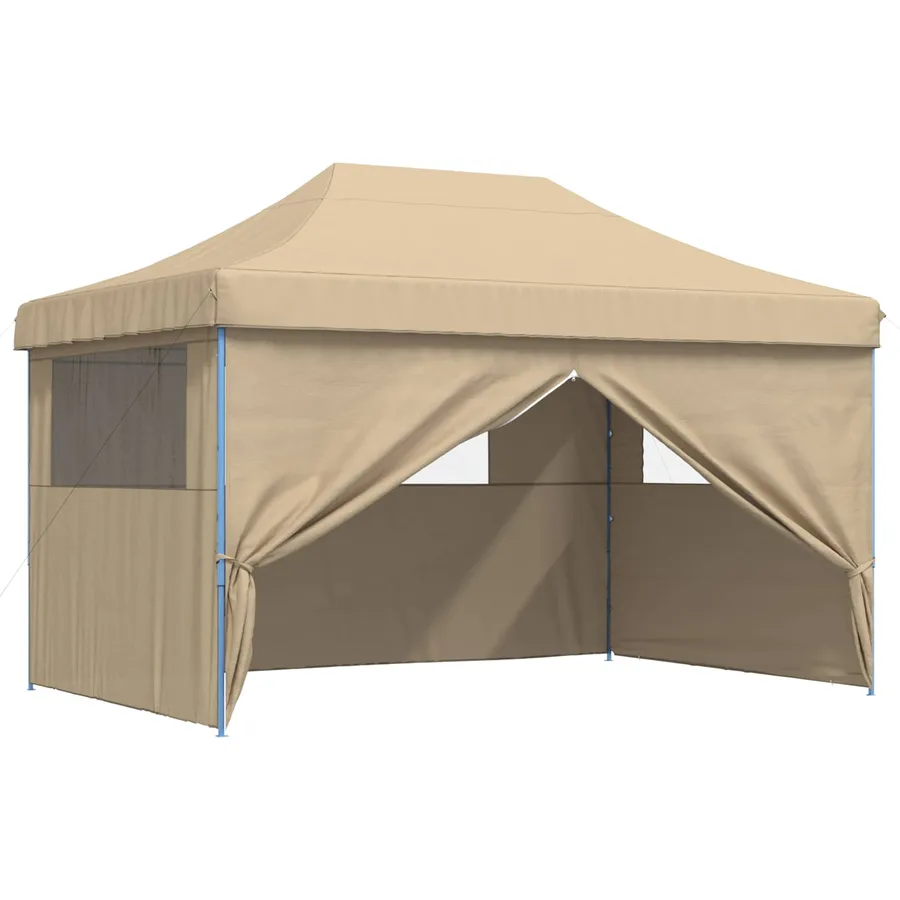 Tente de fête Beige 292 x 440 x 315 cm Tissu Oxford - 3