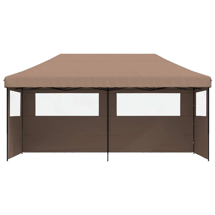 Tente de fête Marron 292 x 580 x 315 cm Tissu Oxford - 3