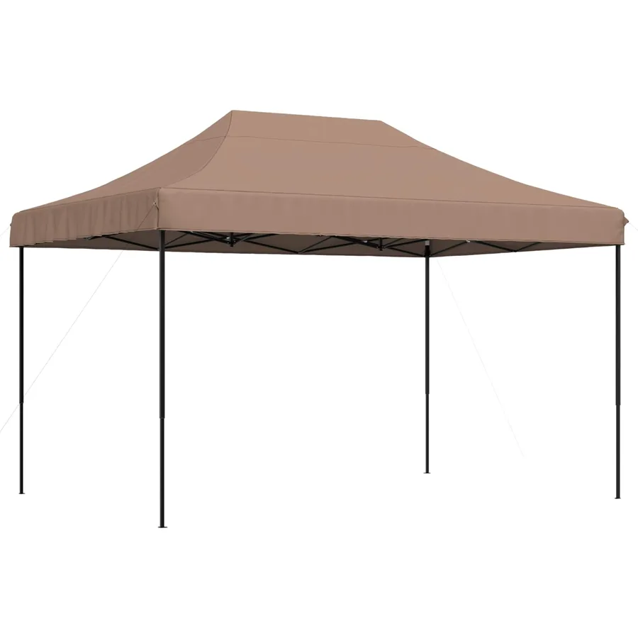 Tente de fête Marron 279 x 410 x 315 cm Tissu Oxford - 2