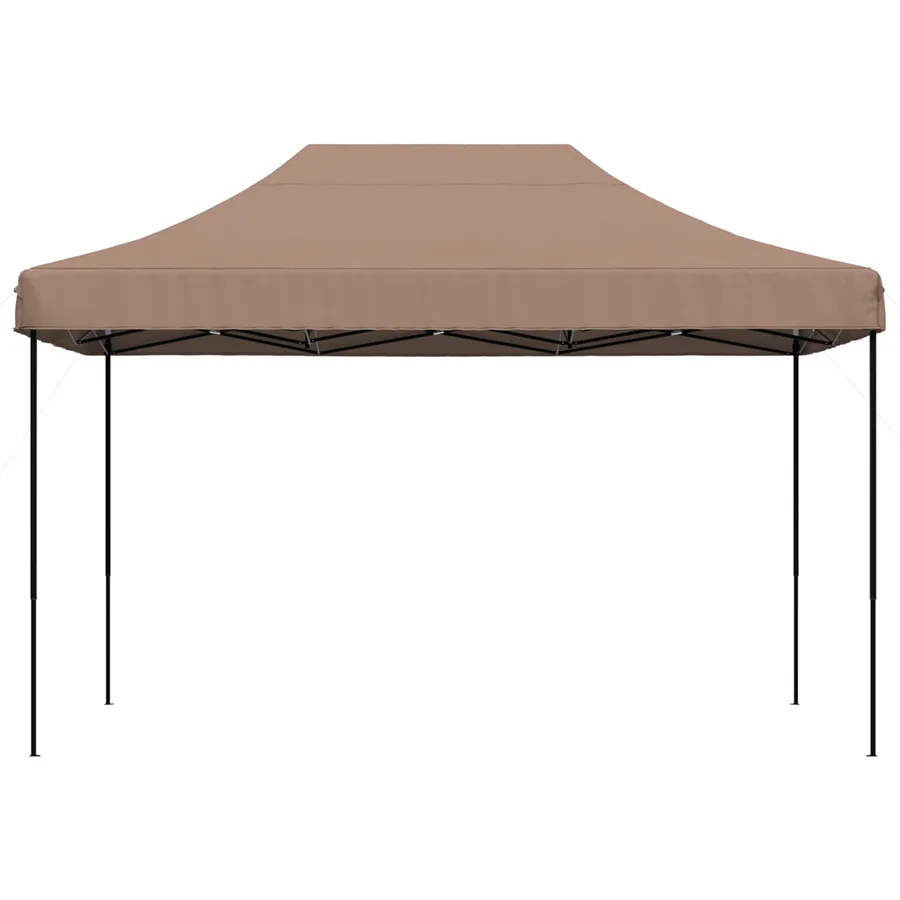 Tente de fête Marron 279 x 410 x 315 cm Tissu Oxford - 3