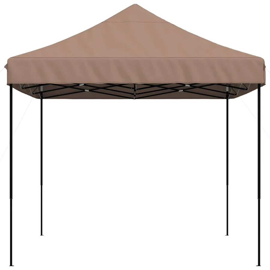 Tente de fête Marron 279 x 410 x 315 cm Tissu Oxford - 5