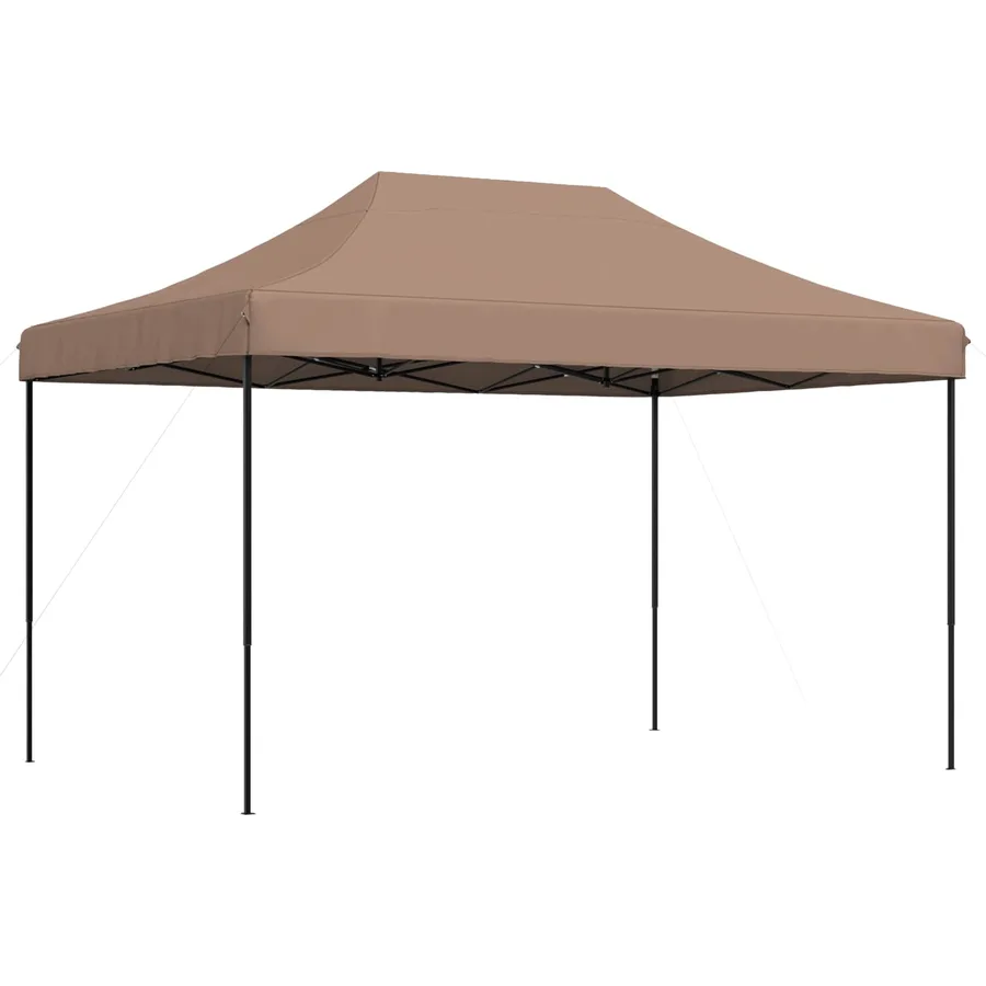 Tente de fête Marron 279 x 410 x 315 cm Tissu Oxford - 6