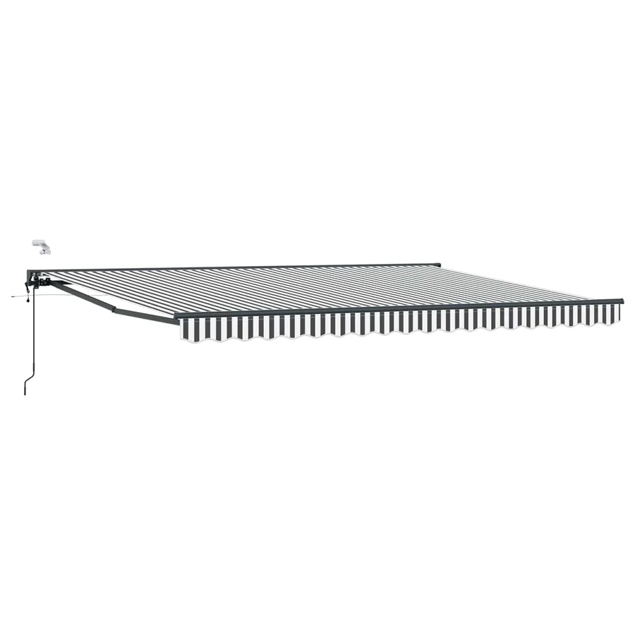 Auvent rétractable électrique Anthracite et blanc 4,5 × 3,5 m - 2