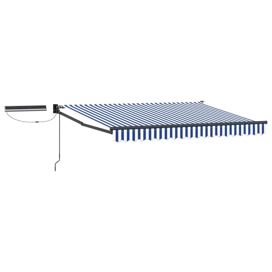 Auvent rétractable électrique Bleu, Blanc, Anthracite 3 x 2 m - 2