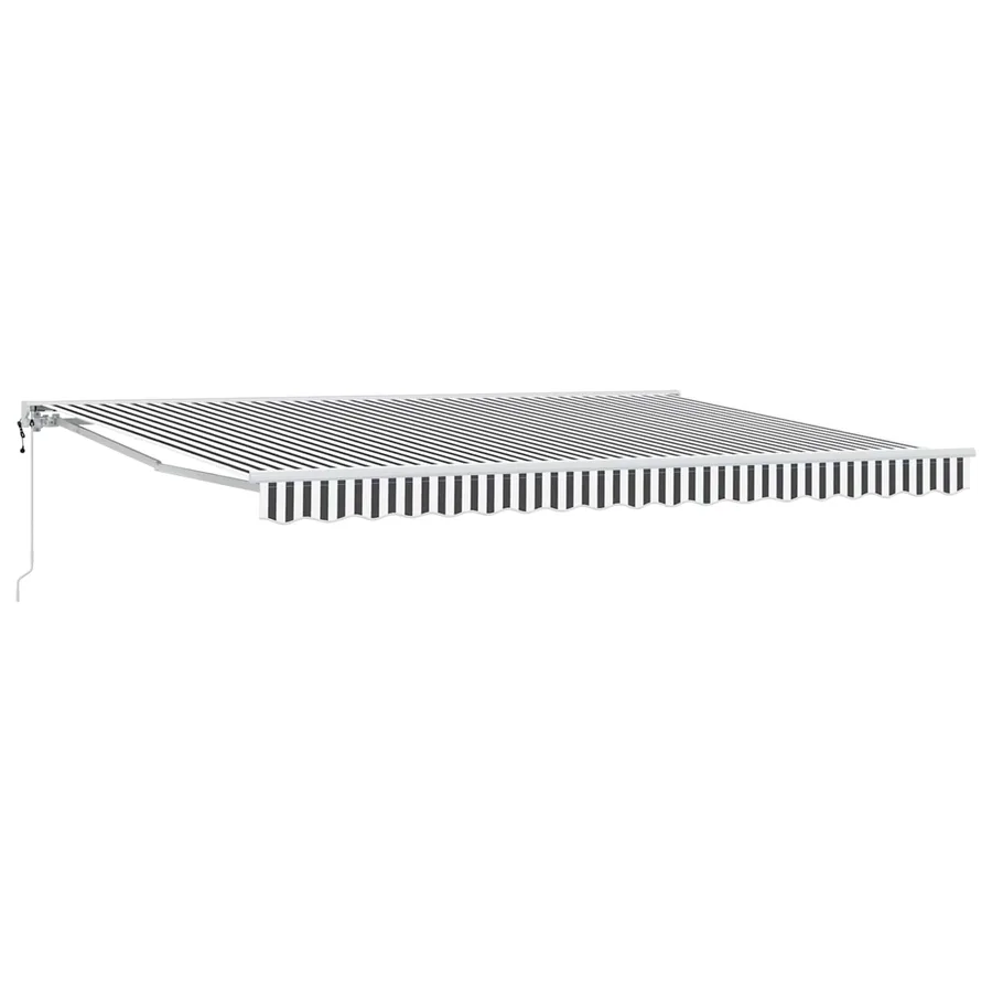 Auvent rétractable électrique Anthracite et blanc 4,5 × 3 m - 2