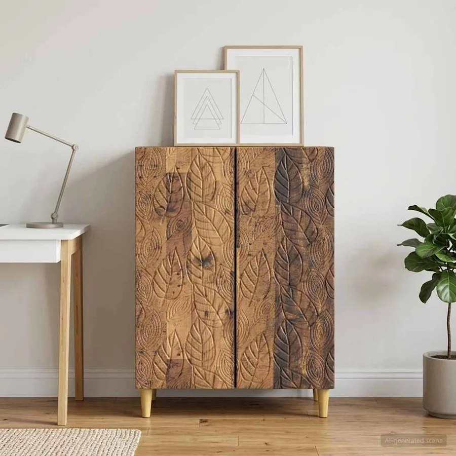 Buffet Bois ancien 66 x 34,5 x 90 cm Bois d'ingénierie - 3