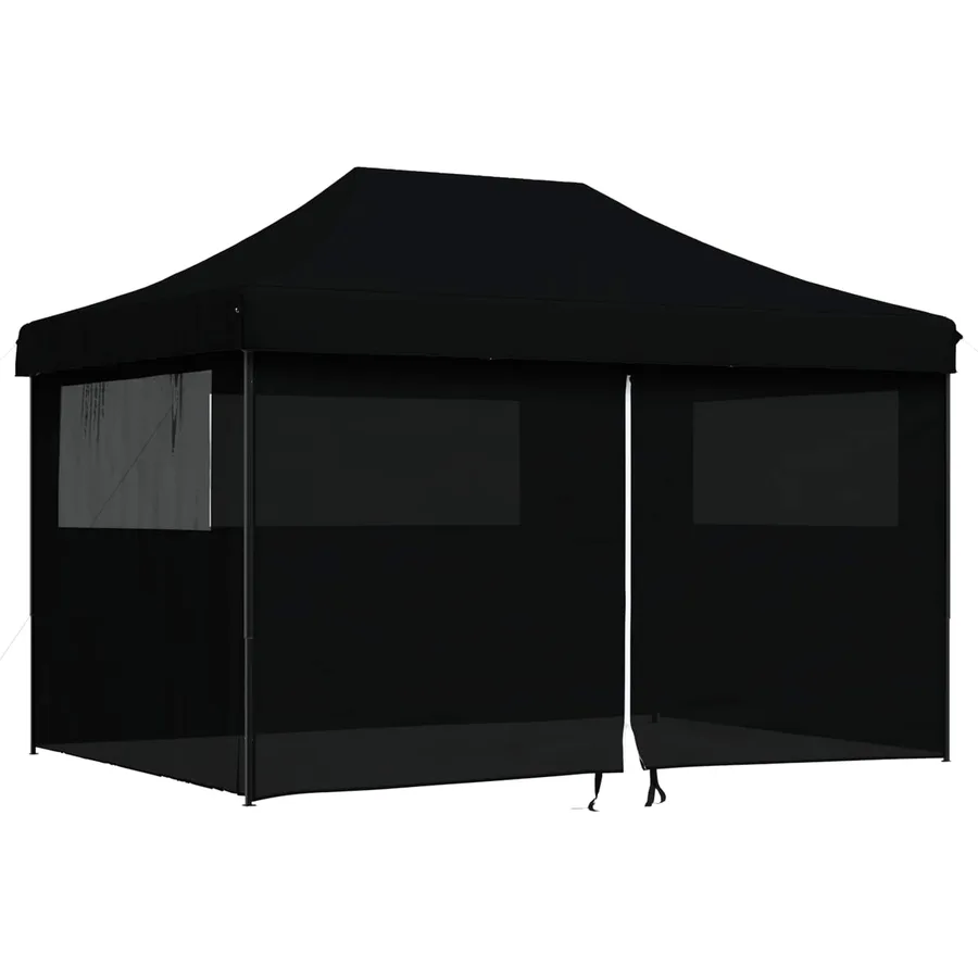 Tente de fête Noir 279 x 410 x 315 cm Tissu Oxford - 3