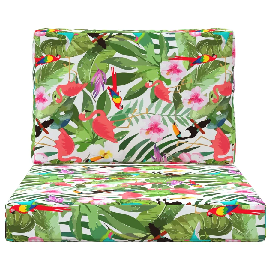Coussin de canapé d'extérieur 2 pcs coloré Polyester - 6