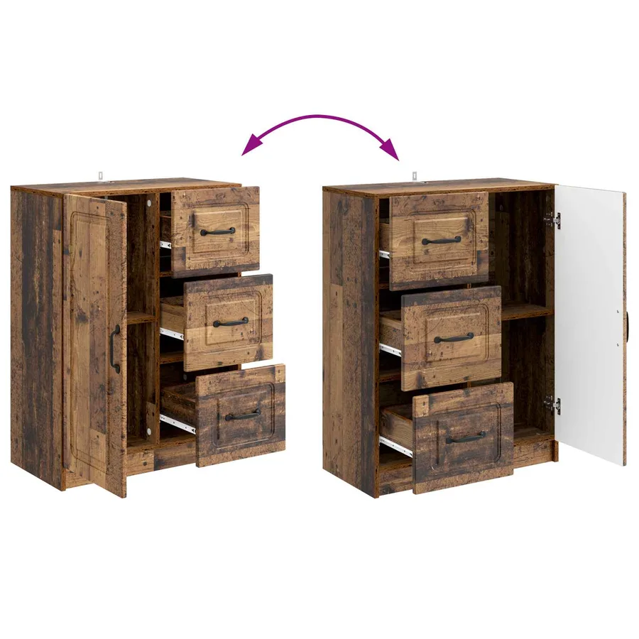 Buffet Bois ancien 66 x 34,5 x 87 cm Bois d'ingénierie - 10