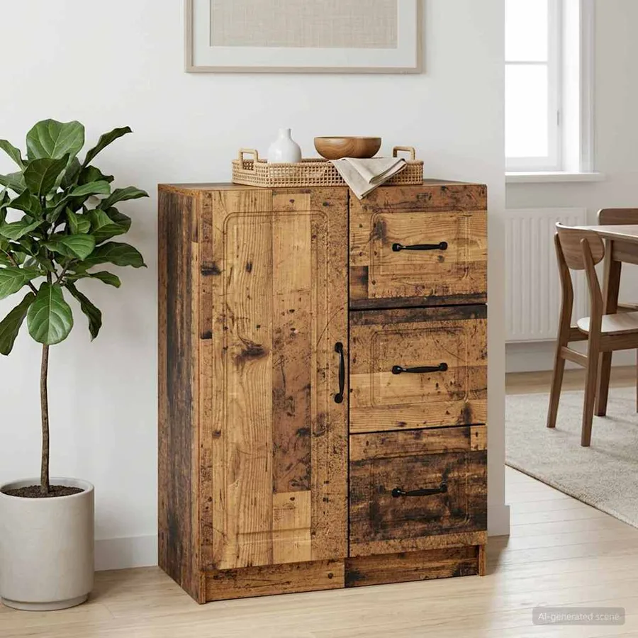 Buffet Bois ancien 66 x 34,5 x 87 cm Bois d'ingénierie - 4