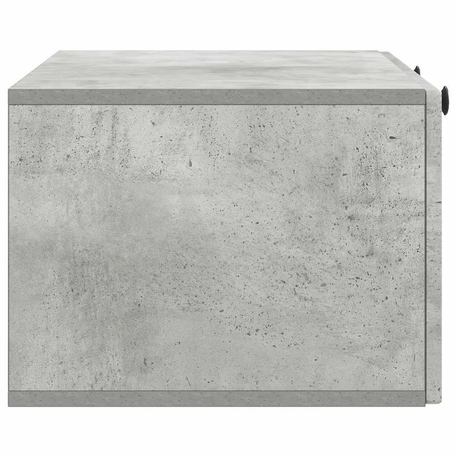 Meuble TV mural Gris béton 78,5 x 41 x 30 cm Bois d'ingénierie - 7