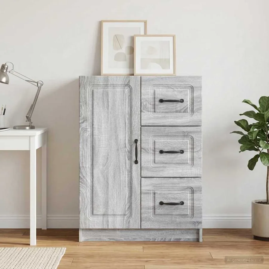 Buffet Sonoma gris 66 x 34,5 x 87 cm Bois d'ingénierie