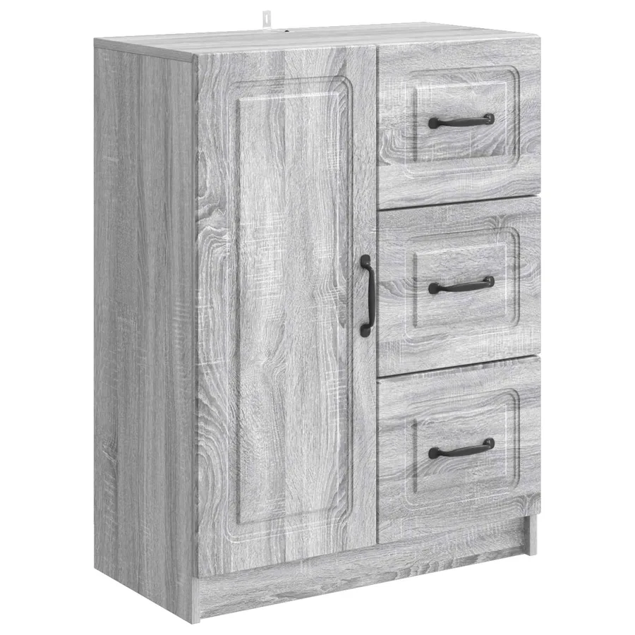 Buffet Sonoma gris 66 x 34,5 x 87 cm Bois d'ingénierie - 2