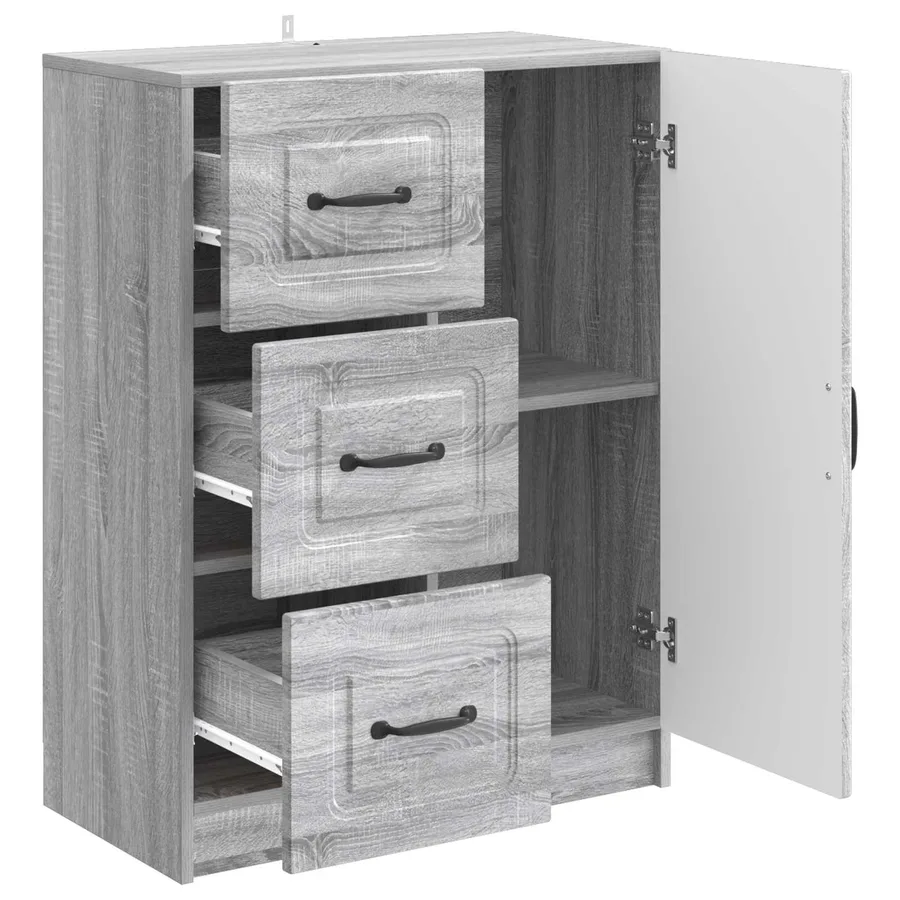 Buffet Sonoma gris 66 x 34,5 x 87 cm Bois d'ingénierie - 5