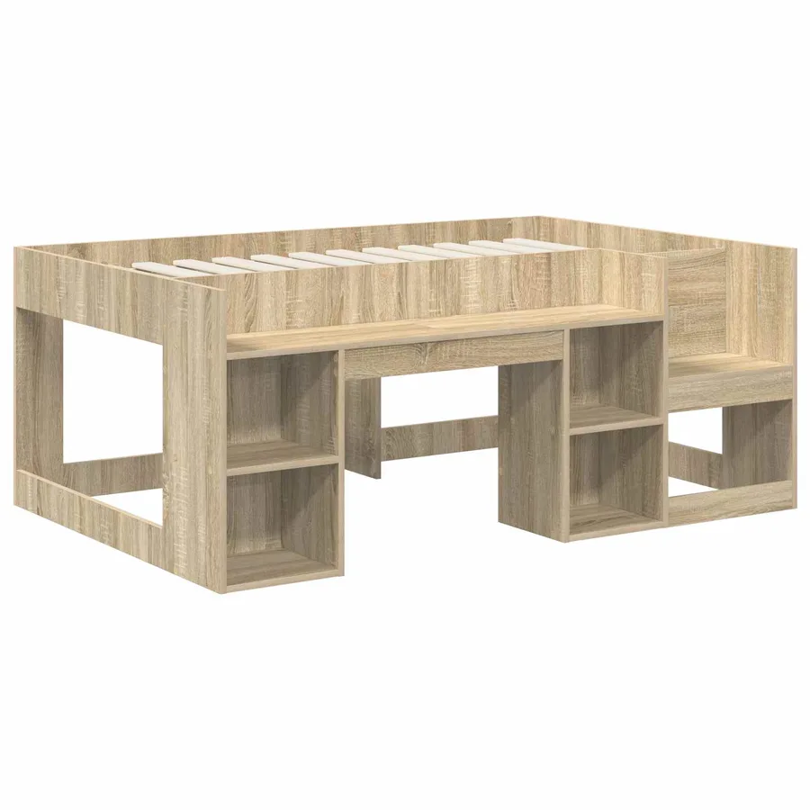 Cadre de lit pour enfants avec rangement Chêne Sonoma - 3