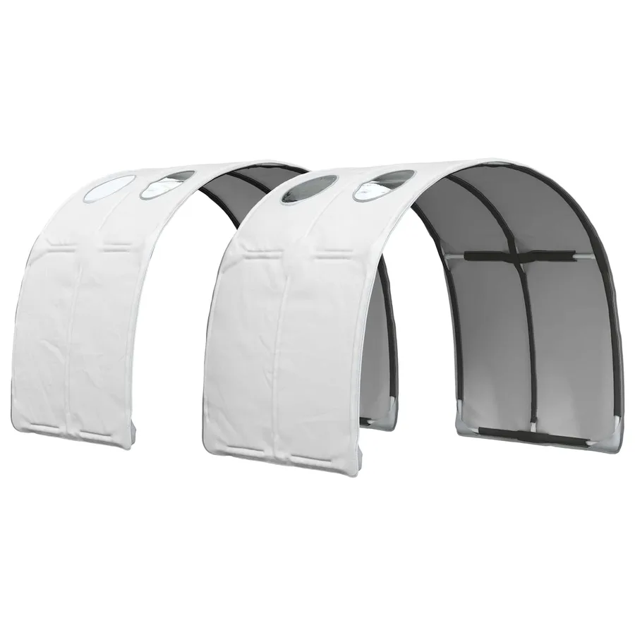 Lit avec Tunnel 3 pc Chêne Artisanal et Blanc Bois d'ingénierie - 5