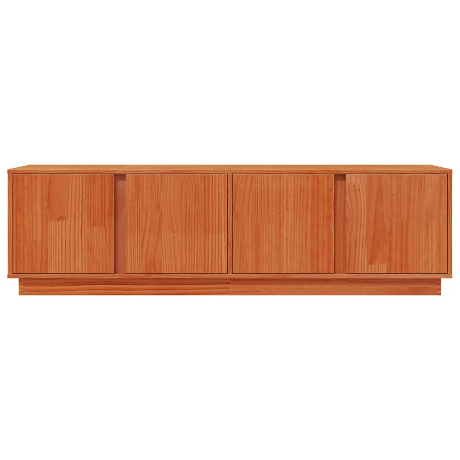 Meuble TV Brun Ciré 140 x 40 x 40 cm Pin massif - 7