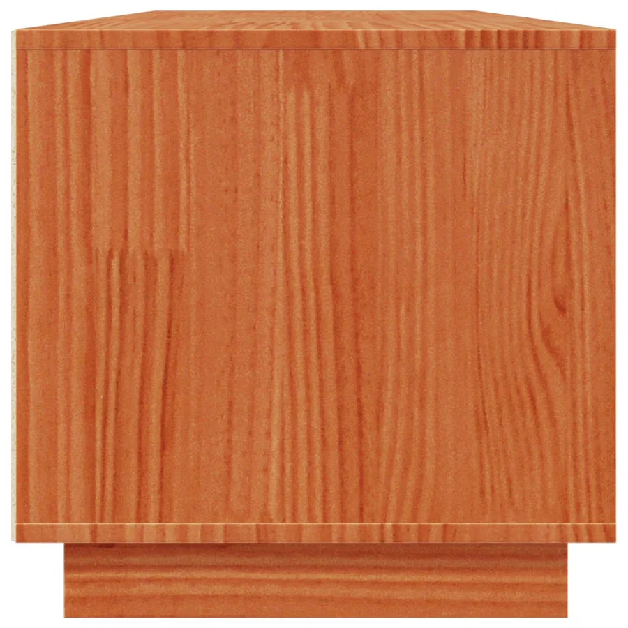 Meuble TV Brun Ciré 140 x 40 x 40 cm Pin massif - 8