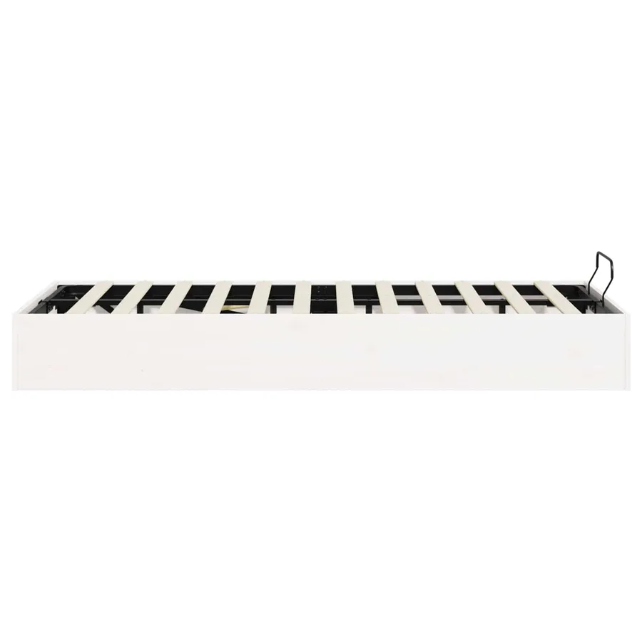 Cadre de lit ottoman avec rangement Blanc 140 x 200 cm - 7