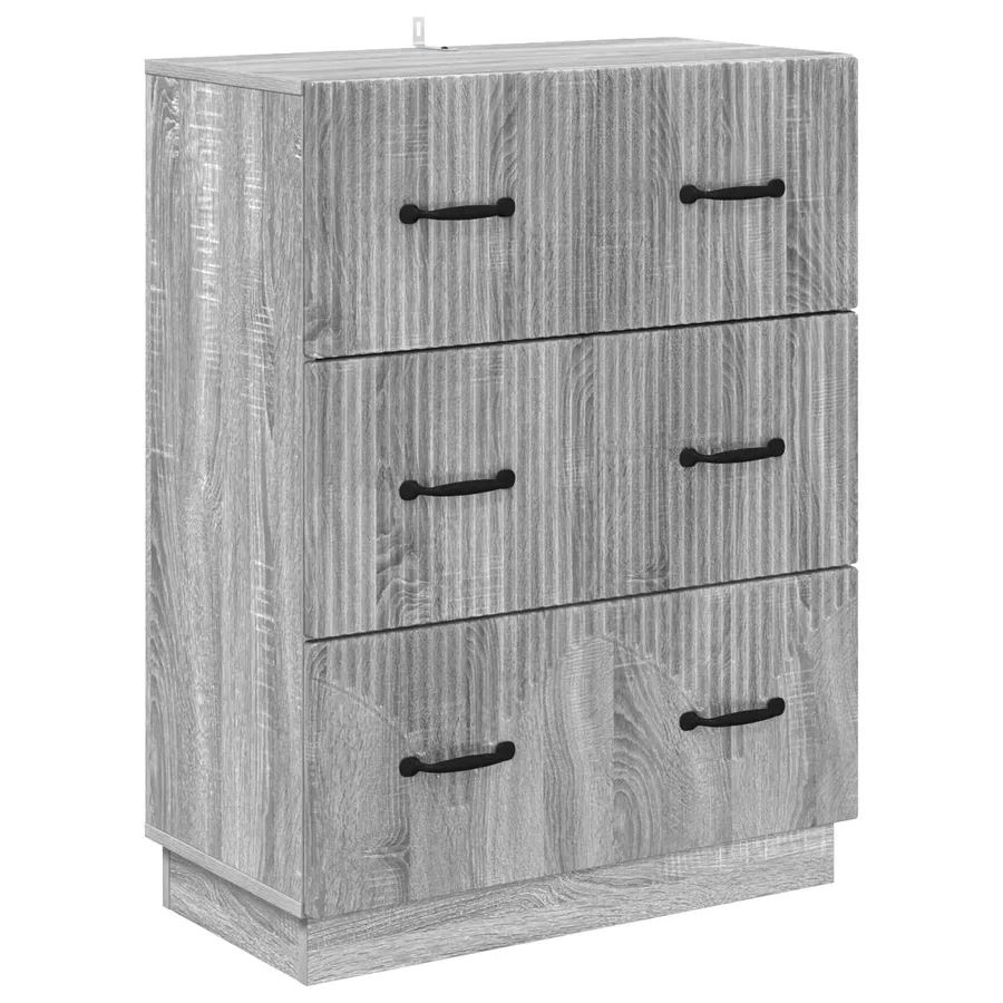 Armoire à tiroirs Sonoma gris 66 x 34,5 x 87 cm - 2