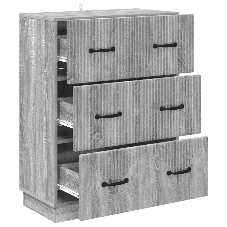 Armoire à tiroirs Sonoma gris 66 x 34,5 x 87 cm - 5