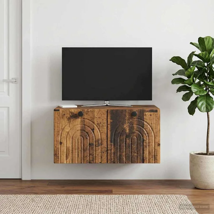 Meuble TV mural Bois ancien 59,5 x 41 x 30 cm Bois d'ingénierie