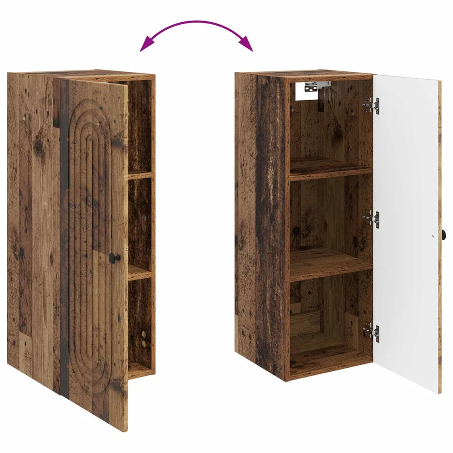 Armoire Murale Bois ancien 33 x 34,5 x 90 cm Bois d'ingénierie - 8