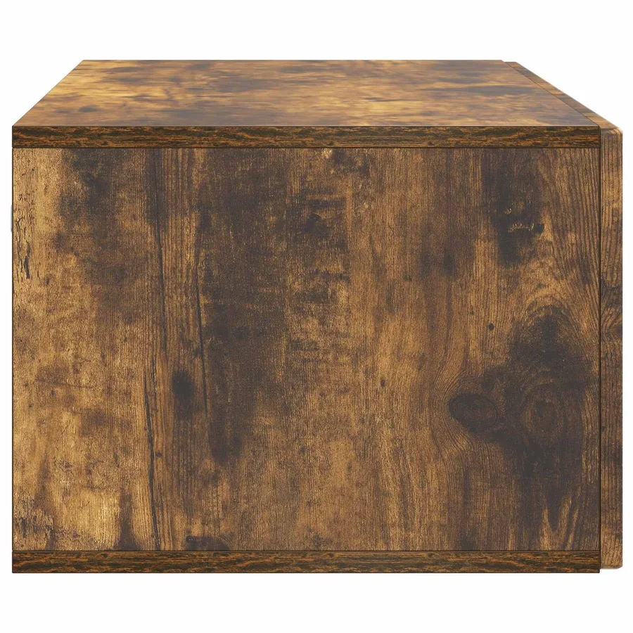 Meuble TV mural Chêne fumé 98 x 41 x 30 cm Bois d'ingénierie - 7