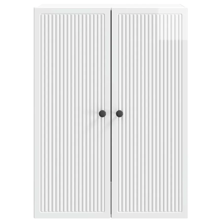 Armoire Murale Blanc brillant 66 x 34,5 x 90 cm - 4