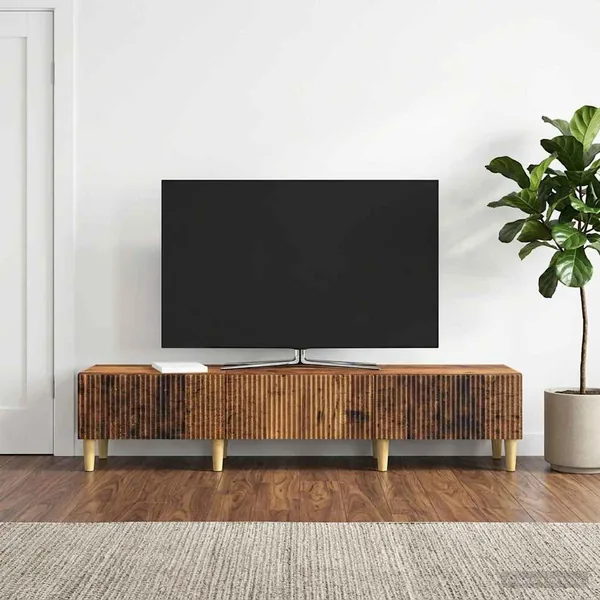 Meuble TV Bois ancien 147 x 34,5 x 30 cm Bois d'ingénierie