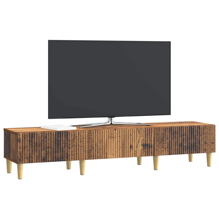 Meuble TV Bois ancien 147 x 34,5 x 30 cm Bois d'ingénierie - 3