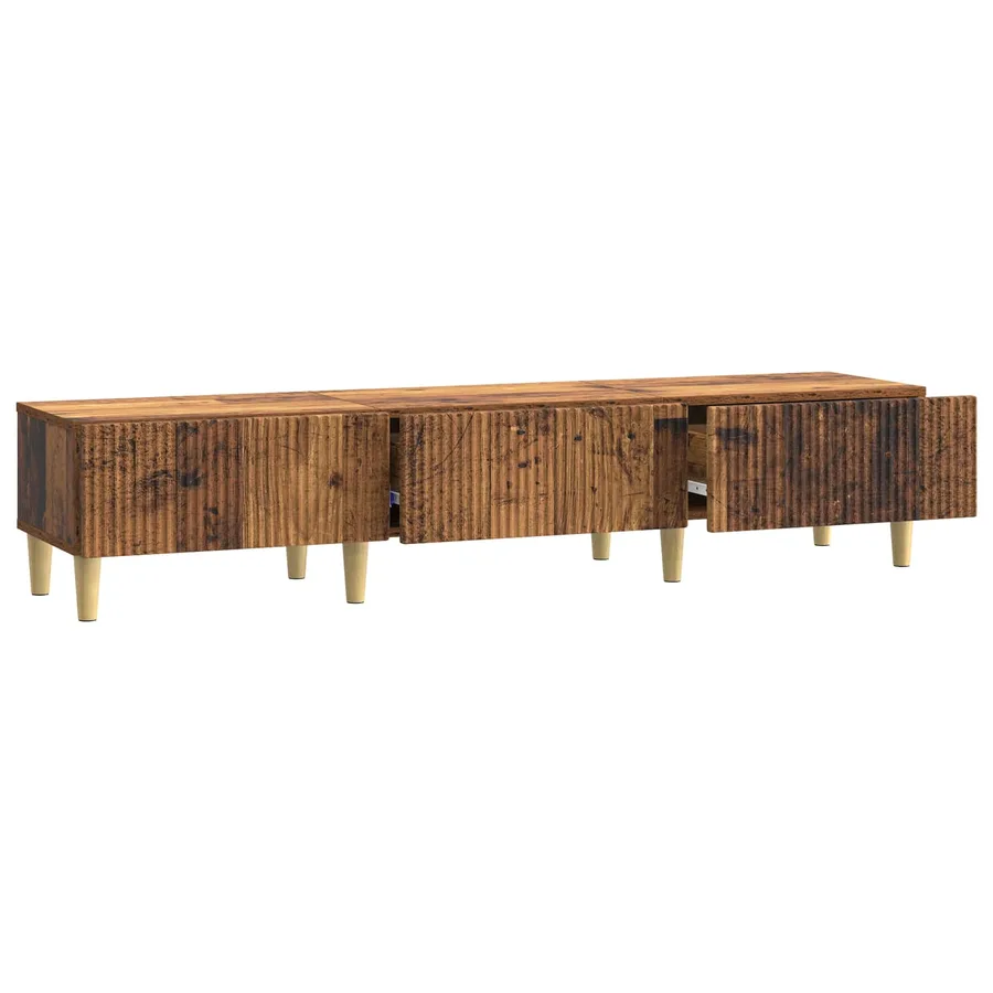 Meuble TV Bois ancien 147 x 34,5 x 30 cm Bois d'ingénierie - 5