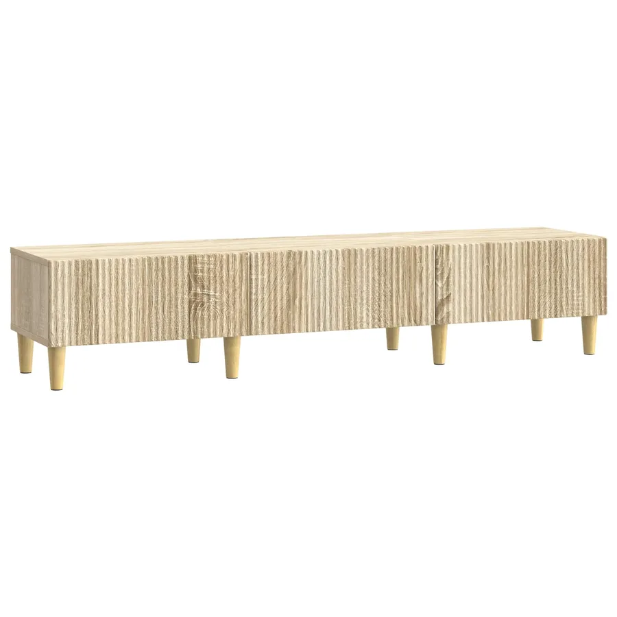 Meuble TV Chêne Sonoma 147 x 34,5 x 30 cm Bois d'ingénierie - 2