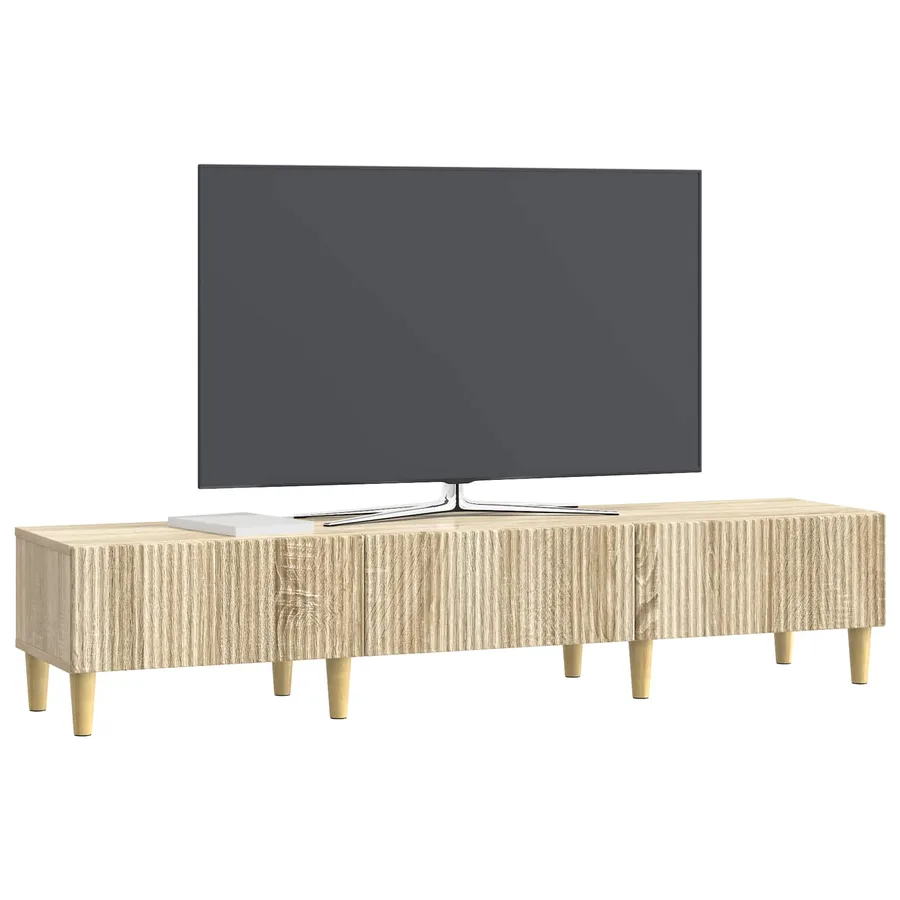 Meuble TV Chêne Sonoma 147 x 34,5 x 30 cm Bois d'ingénierie - 3