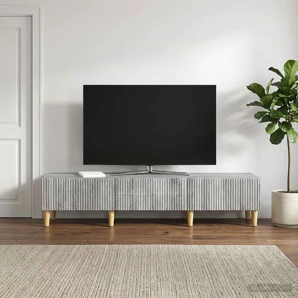 Meuble TV Sonoma gris 147 x 34,5 x 30 cm Bois d'ingénierie