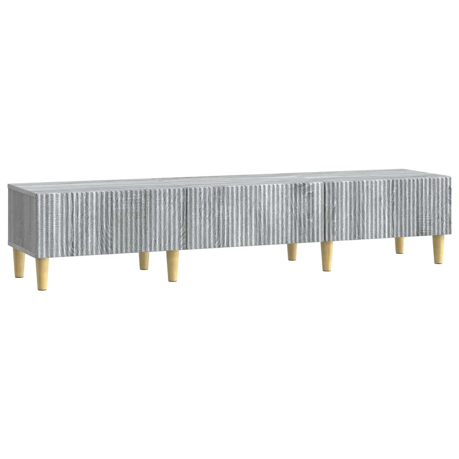 Meuble TV Sonoma gris 147 x 34,5 x 30 cm Bois d'ingénierie - 2