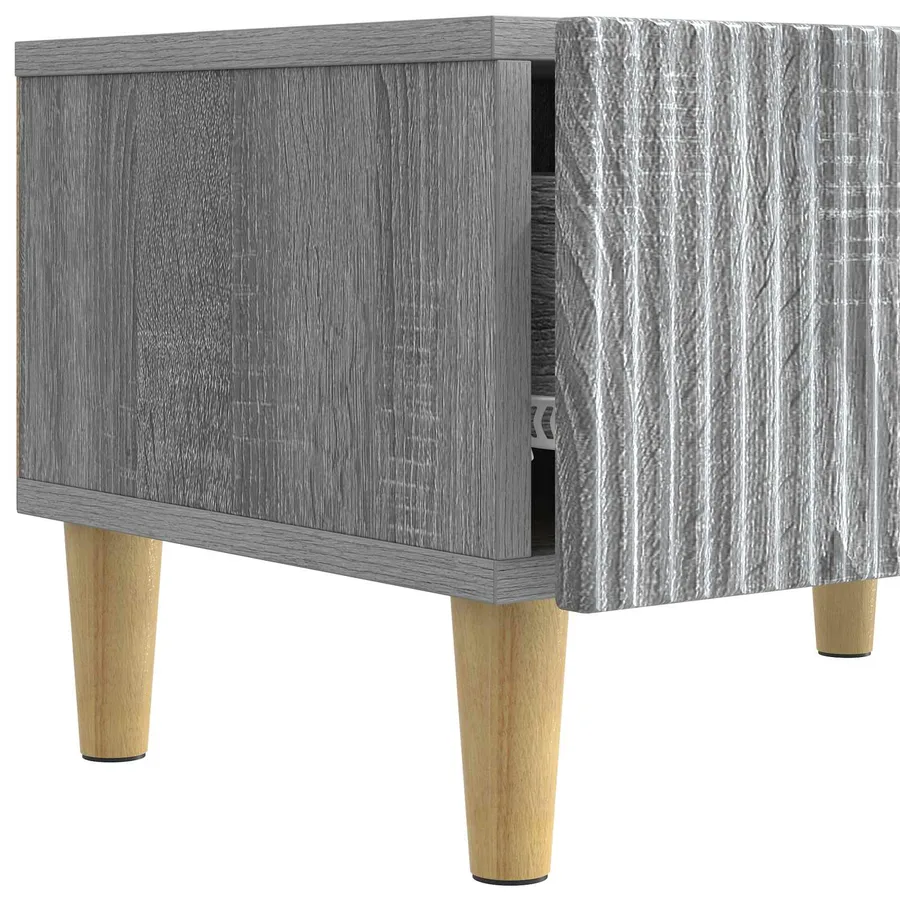 Meuble TV Sonoma gris 147 x 34,5 x 30 cm Bois d'ingénierie - 9