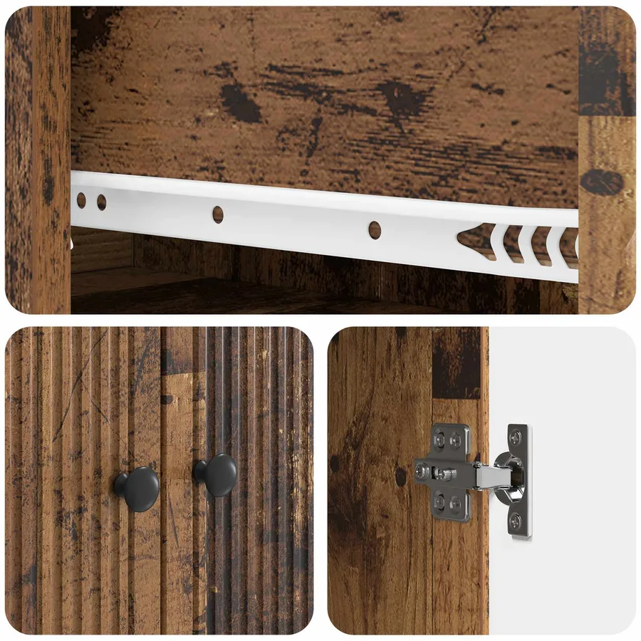 Ensemble de Meubles 2 pcs Bois ancien 66 x 34,5 x 95 cm - 8