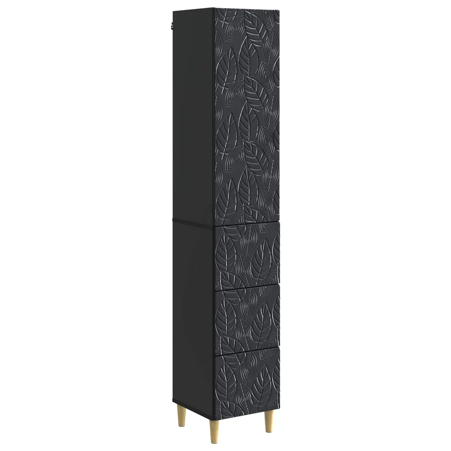 Ensemble de Meubles 2 pcs Noir 33 x 34,5 x 90 cm - 2