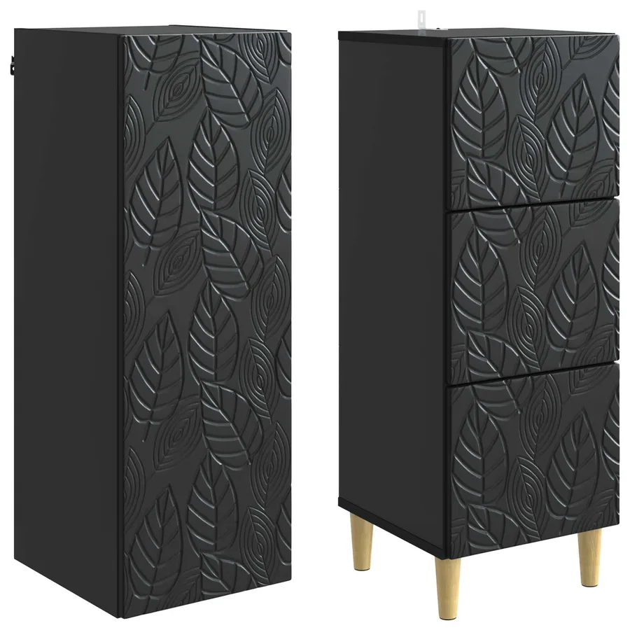 Ensemble de Meubles 2 pcs Noir 33 x 34,5 x 90 cm - 4