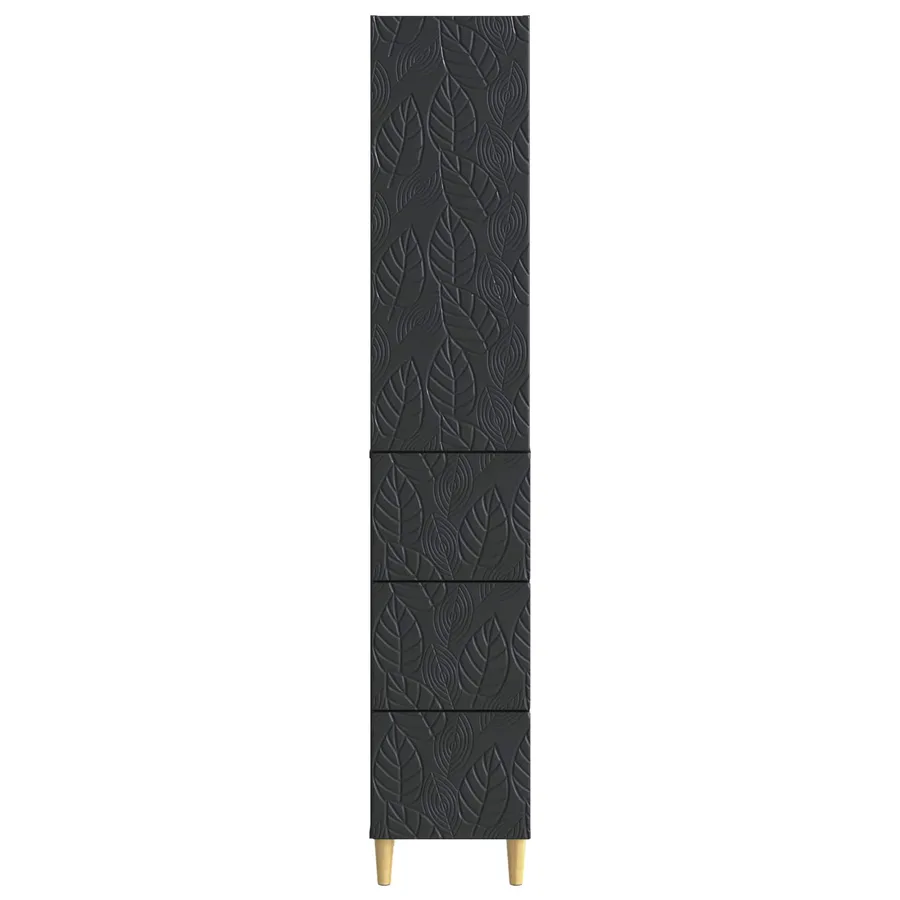 Ensemble de Meubles 2 pcs Noir 33 x 34,5 x 90 cm - 5