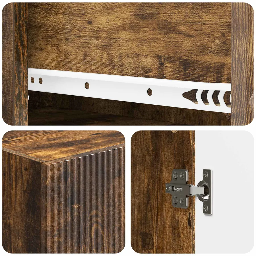 Ensemble de Meubles 2 pcs Chêne fumé 66 x 34,5 x 95 cm - 8