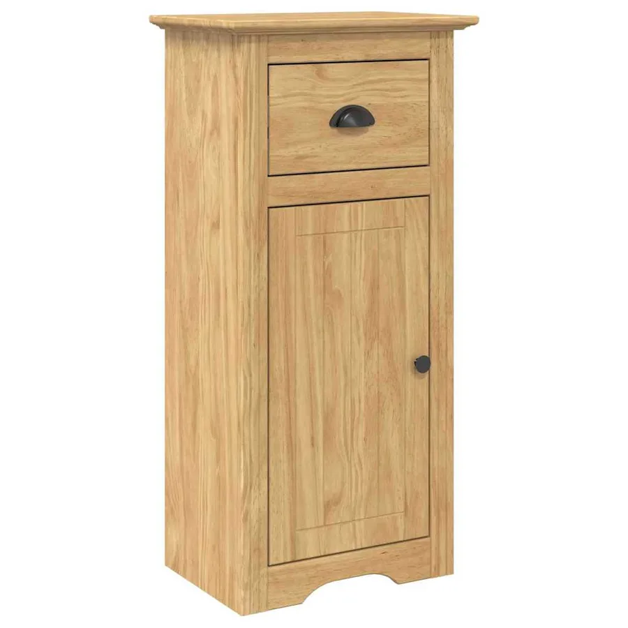 Cabinet de salle de bain BODO Marron miel 44 x 30 x 90 cm - 2