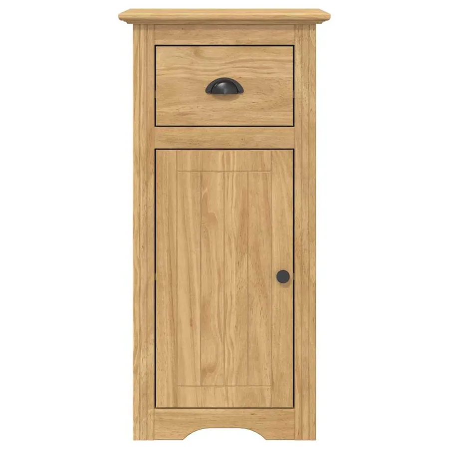 Cabinet de salle de bain BODO Marron miel 44 x 30 x 90 cm - 4