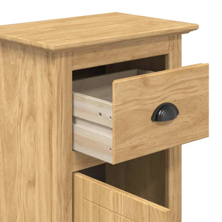 Cabinet de salle de bain BODO Marron miel 44 x 30 x 90 cm - 7